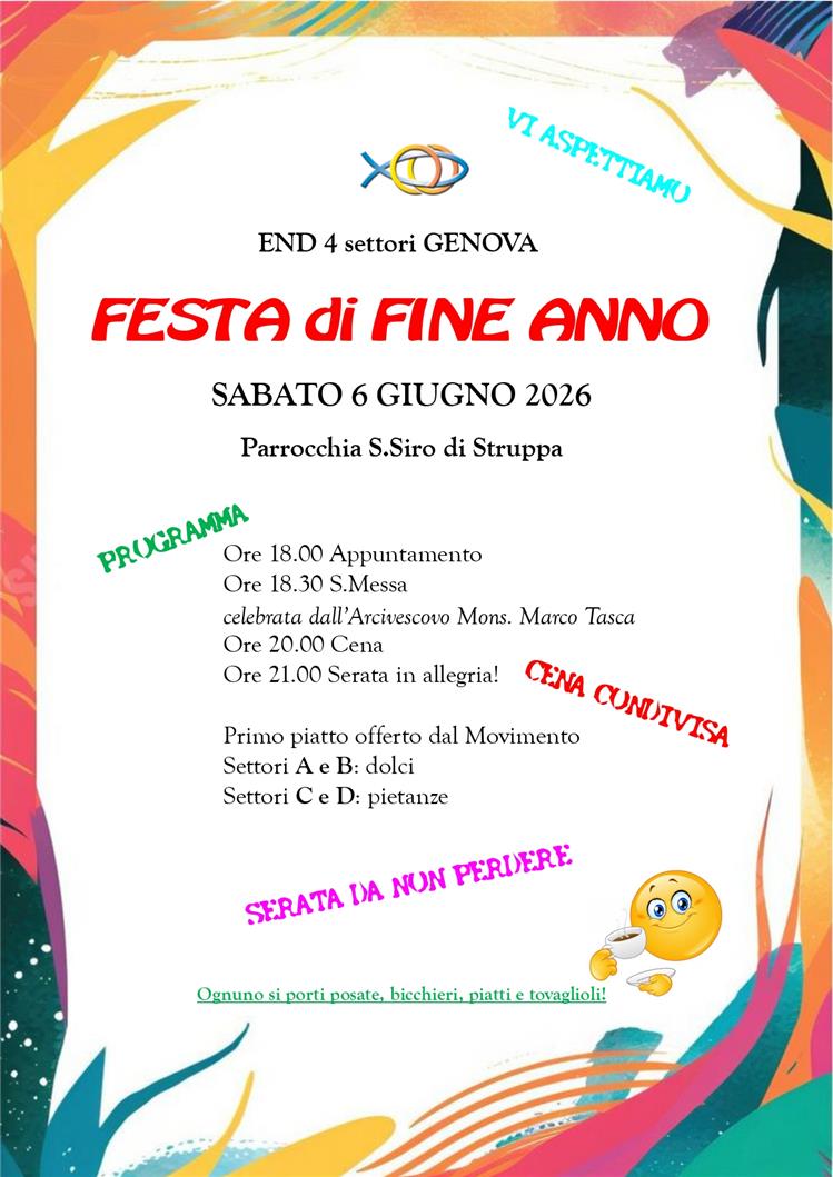 INTERSETTORE GENOVA - Incontro di fine anno 2026